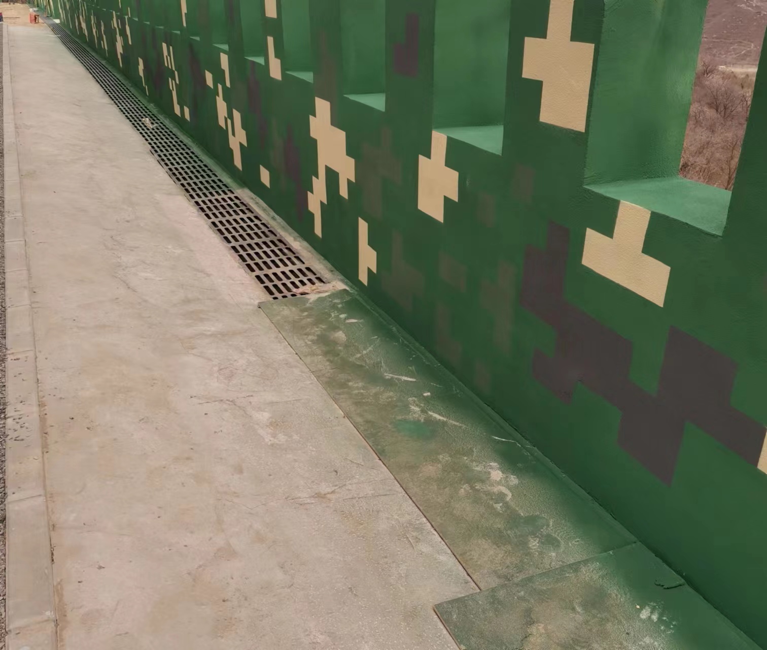 神农架围墙迷彩喷涂,数迷彩漆